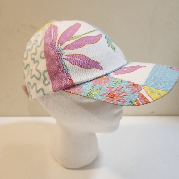 TWO'S COMPANY Women's Floral cotton Adjustable Baseball Cap OS - Picture 4 of 13